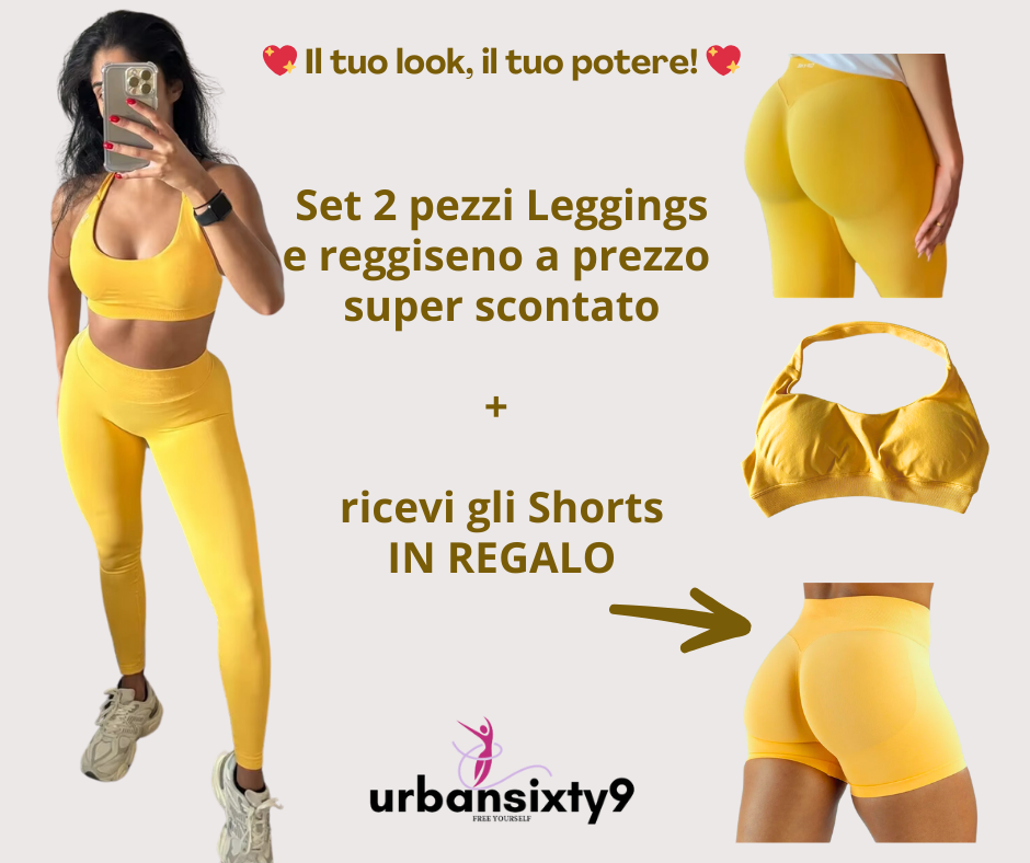 SET 2 PZ LEGGINGS MODELLANTI E REGGISENO
